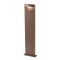 Bollard Redo Polifemo, metal, dark brown, LED, 8W, 425 lumens, warm white 3000K, H.69 cm, IP65