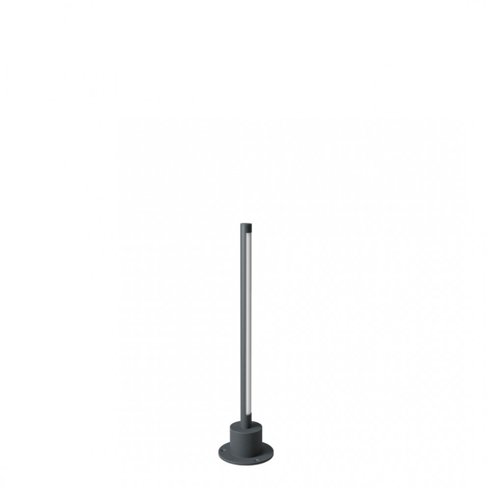 Bollard Redo Wiki, metal, dark grey, LED, 5W, 250 lumens, warm white 3000K, H.44 cm, IP65