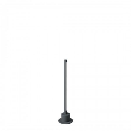Bollard Redo Wiki, metal, dark grey, LED, 5W, 250 lumens, warm white 3000K, H.44 cm, IP65