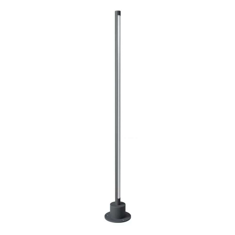 Bollard Redo Wiki, metal, dark grey, LED, 10W, 495 lumens, warm white 3000K, H.90 cm, IP65