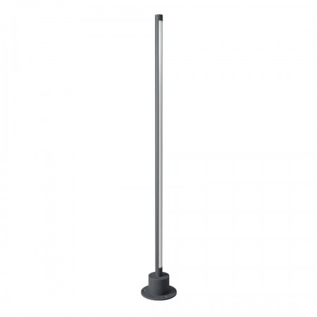 Bollard Redo Wiki, metal, dark grey, LED, 10W, 495 lumens, warm white 3000K, H.90 cm, IP65