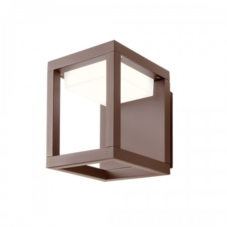 Wall lamp Redo Xiera, metal, dark brown, LED, 11W, 946 lumens, warm white 3000K, H.15 cm, IP54