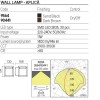 Wall lamp Redo Xiera, metal, sand black, LED, 11W, 946 lumens, warm white 3000K, H.15 cm, IP54