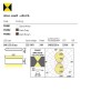 Wall lamp Redo Klippe, metal, dark grey, LED, 24W, 1250 lumens, warm white 3000K, IP54