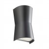 Wall lamp Redo Tron, polycarbonate, dark grey, 2XGU10, H.19 cm, IP65