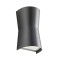 Wall lamp Redo Tron, polycarbonate, dark grey, 2XGU10, H.19 cm, IP65