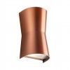 Wall lamp Redo Tron, polycarbonate, copper, 2XGU10, H.19 cm, IP65