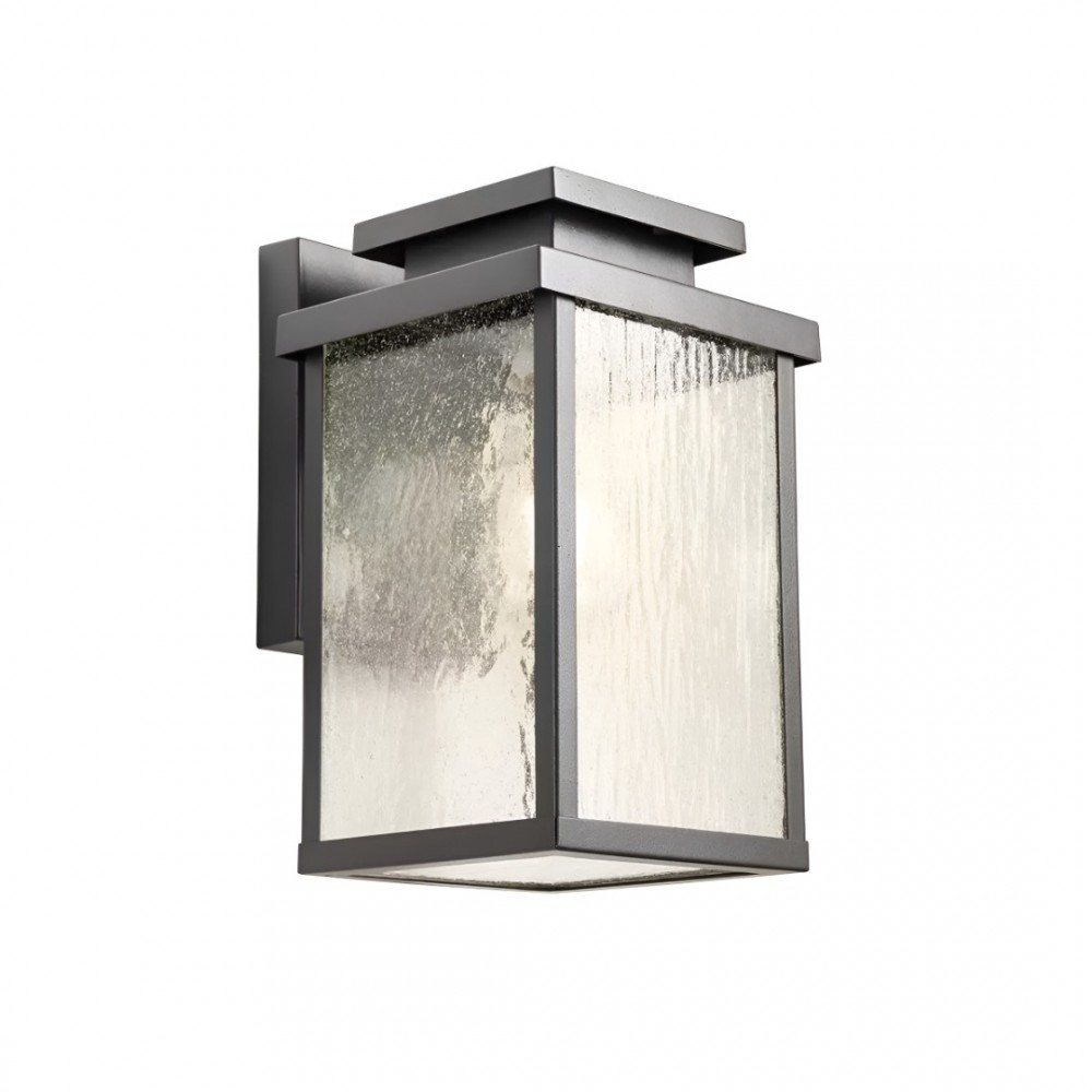 Wall lamp Redo Yard, metal, glass, dark grey, 1XE27, H.28 cm, IP44