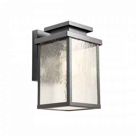 Wall lamp Redo Yard, metal, glass, dark grey, 1XE27, H.28 cm, IP44