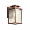 Wall lamp Redo Yard, metal, glass, corten, 1XE27, H.28 cm, IP44