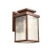 Wall lamp Redo Yard, metal, glass, corten, 1XE27, H.28 cm, IP44