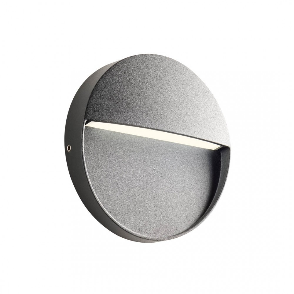 Step light Redo Lander, metal, dark grey, LED, 3W, 100 lumens, warm white 3000K, D.11 cm, IP54