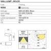 Wall lamp Redo Woody, metal, dark grey, LED, 10W, 650 lumens, warm white 3000K, H.20 cm, IP54