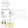 Wall lamp Redo Lagos, metal, dark grey, 1XE27, H.27 cm, IP54