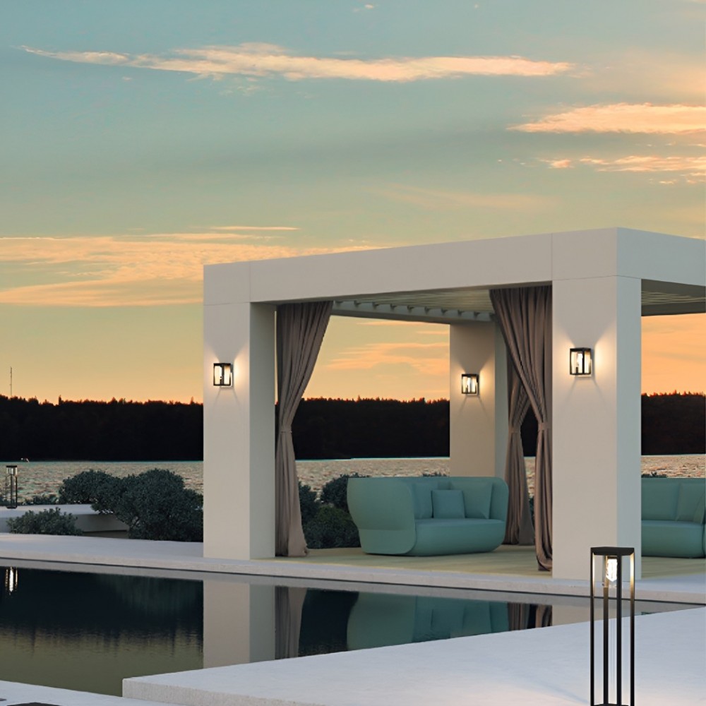Wall lamp Redo Lagos, metal, dark grey, 1XE27, H.27 cm, IP54