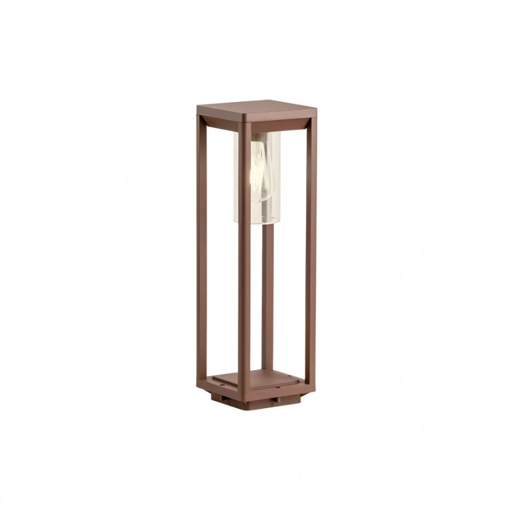 Bollard Redo Lagos, metal, dark brown, 1XE27, H.50 cm, IP54
