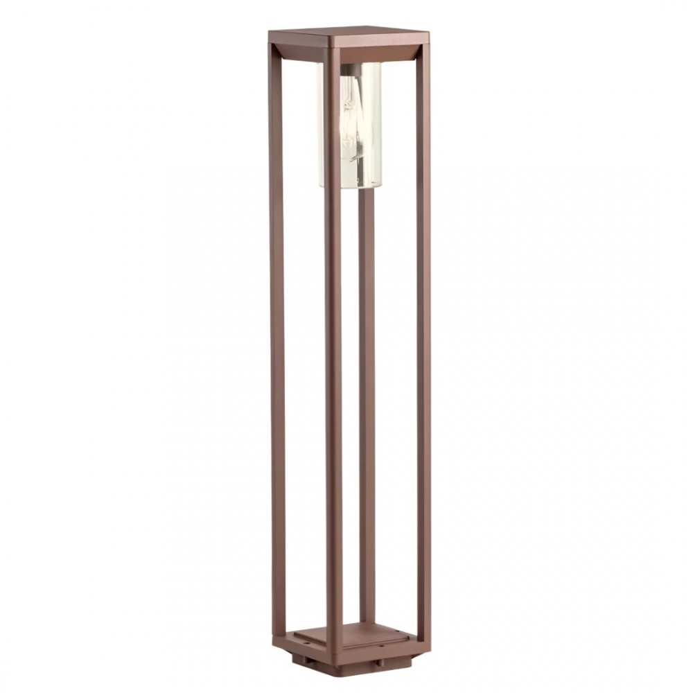 Bollard Redo Lagos, metal, dark brown, 1XE27, H.80 cm, IP54