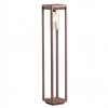 Bollard Redo Lagos, metal, dark brown, 1XE27, H.80 cm, IP54