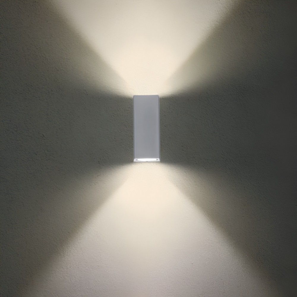 Wall lamp Redo Brio, metal, sand white, LED, 10W, 798 lumens, warm white 3000K, H.16 cm, IP54