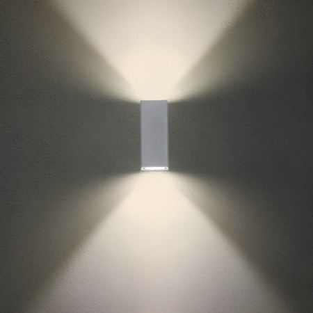 Wall lamp Redo Brio, metal, sand white, LED, 10W, 798 lumens, warm white 3000K, H.16 cm, IP54