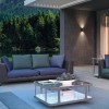 Wall lamp Redo Brio, metal, corten, LED, 10W, 798 lumens, warm white 3000K, H.16 cm, IP54