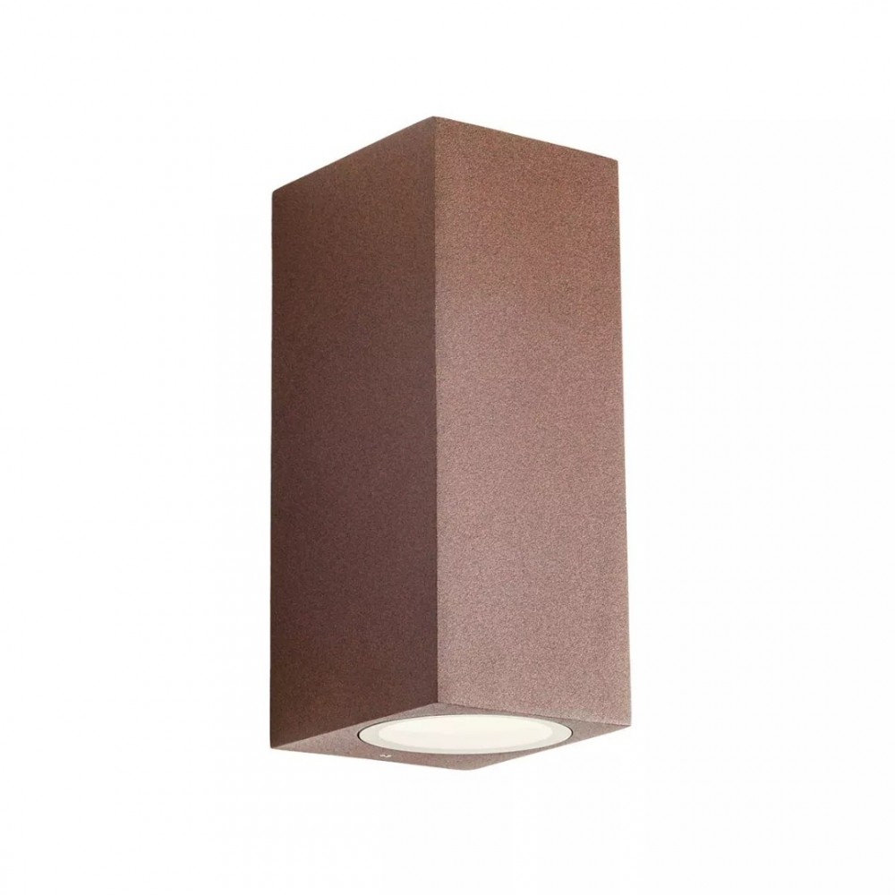 Wall lamp Redo Brio, metal, corten, LED, 10W, 798 lumens, warm white 3000K, H.16 cm, IP54