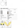 Wall lamp Redo Tanit, metal, corten, LED, 12W, 763 lumens, warm white 3000K, D.18 cm, IP54