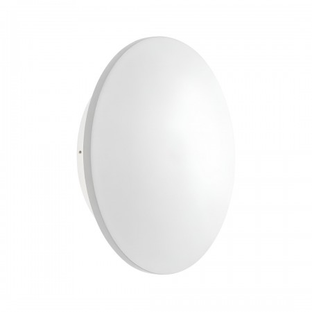 Wall lamp Redo Tanit, metal, sand white, LED, 18W, 1390 lumens, warm white 3000K, D.24 cm, IP54