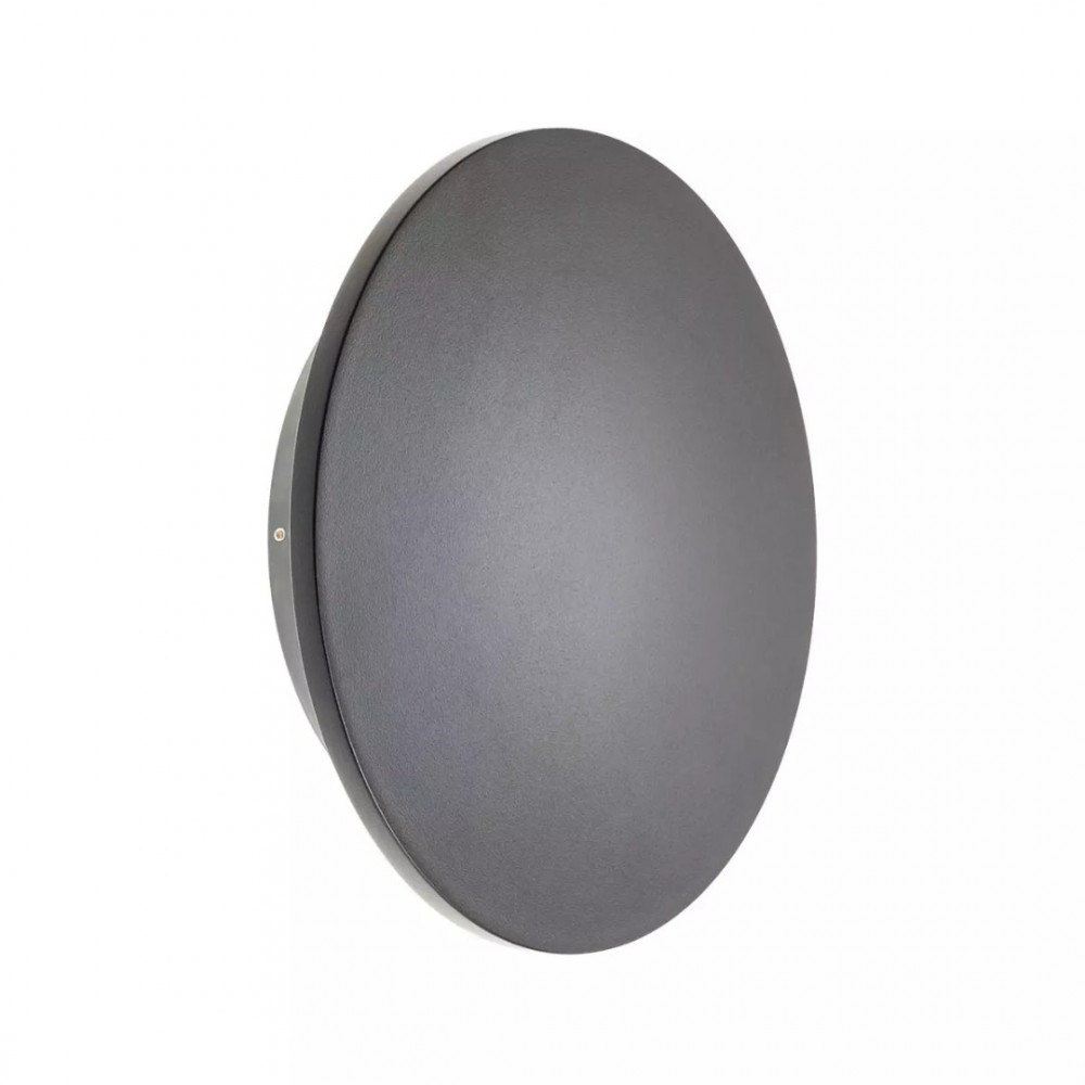 Wall lamp Redo Tanit, metal, sand black, LED, 18W, 1390 lumens, warm white 3000K, D.24 cm, IP54
