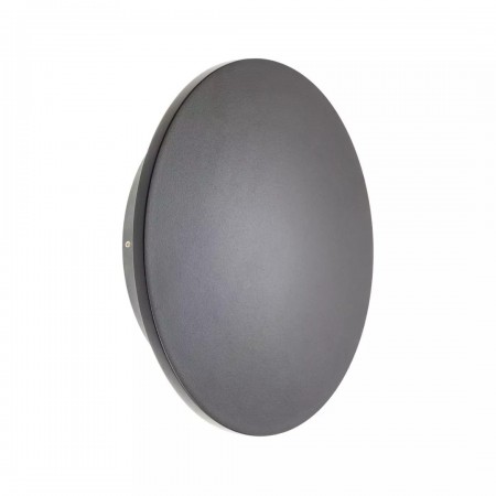 Wall lamp Redo Tanit, metal, sand black, LED, 18W, 1390 lumens, warm white 3000K, D.24 cm, IP54