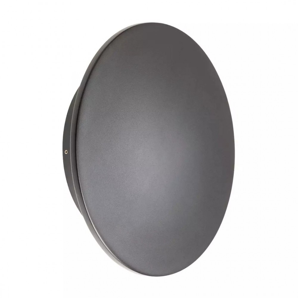 Wall lamp Redo Tanit, metal, sand black, LED, 24W, 1532 lumens, warm white 3000K, D.30 cm, IP54