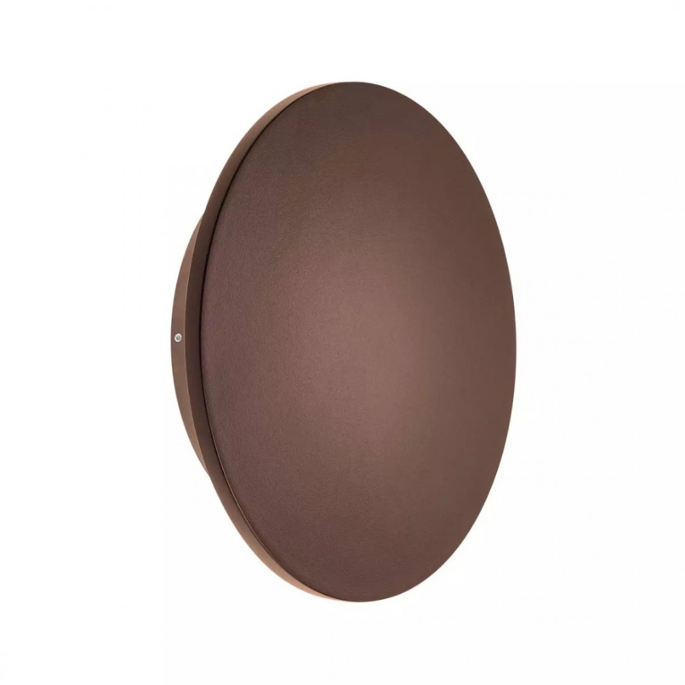 Wall lamp Redo Tanit, metal, corten, LED, 18W, 1390 lumens, warm white 3000K, D.24 cm, IP54