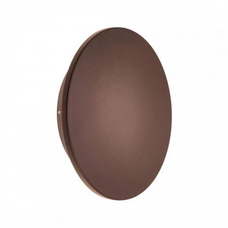 Wall lamp Redo Tanit, metal, corten, LED, 18W, 1390 lumens, warm white 3000K, D.24 cm, IP54