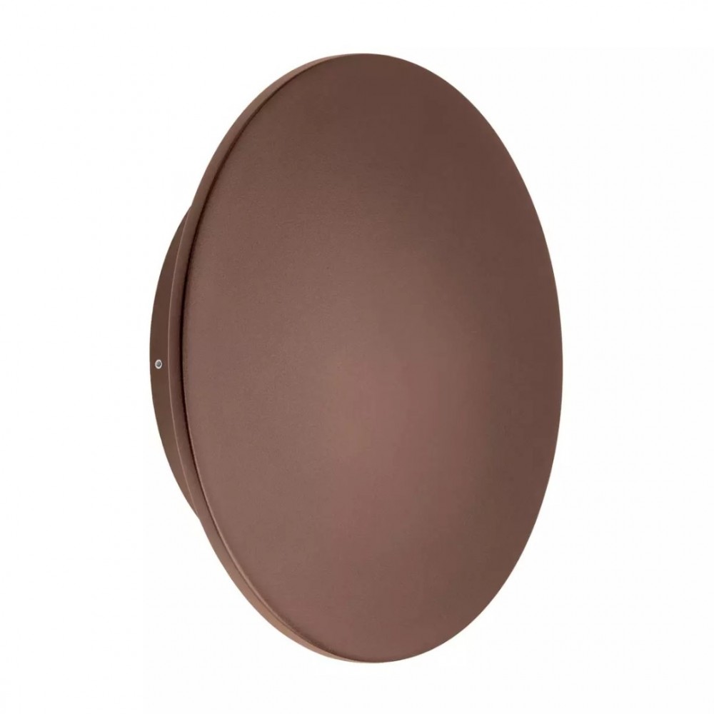 Wall lamp Redo Tanit, metal, corten, LED, 24W, 1532 lumens, warm white 3000K, D.30 cm, IP54