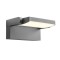 Wall lamp Redo Flip, metal, dark grey, LED, 20W, 1800 lumens, warm white 3000K, L.21 cm, IP54