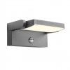 Wall lamp Redo Flip, metal, dark grey, motion sensor, LED, 20W, 1800 lumens, warm white 3000K, L.21 cm, IP54