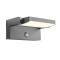 Wall lamp Redo Flip, metal, dark grey, motion sensor, LED, 20W, 1800 lumens, warm white 3000K, L.21 cm, IP54