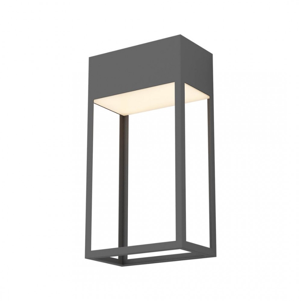 Wall lamp Redo Stand, metal, dark grey, LED, 20W, 1548 lumens, warm white 3000K, H.30 cm, IP65