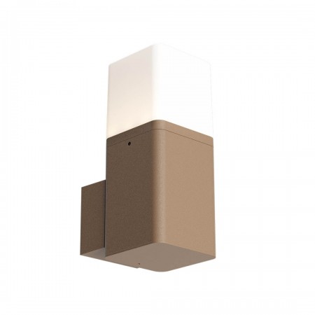 Wall lamp Redo Volt, metal, corten, LED, 13W, 895 lumens, warm white 3000K, H.20 cm, IP54