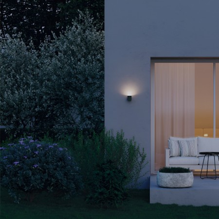 Wall lamp Redo Volt, metal, dark green, LED, 13W, 895 lumens, warm white 3000K, H.20 cm, IP54