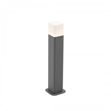 Bollard Redo Volt, metal, dark grey, LED, 13W, 895 lumens, warm white 3000K, H.50 cm, IP54