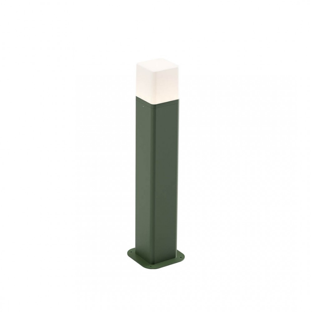 Bollard Redo Volt, metal, dark green, LED, 13W, 895 lumens, warm white 3000K, H.50 cm, IP54