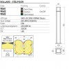 Bollard Redo Volt, metal, dark grey, LED, 13W, 895 lumens, warm white 3000K, H.70 cm, IP54