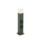 Bollard Redo Volt, metal, dark green, 2 power sockets, LED, 13W, 895 lumens, warm white 3000K, H.50 cm, IP54