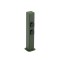Bollard Redo Volt, metal, dark green, 2 power sockets, H.50 cm, IP54
