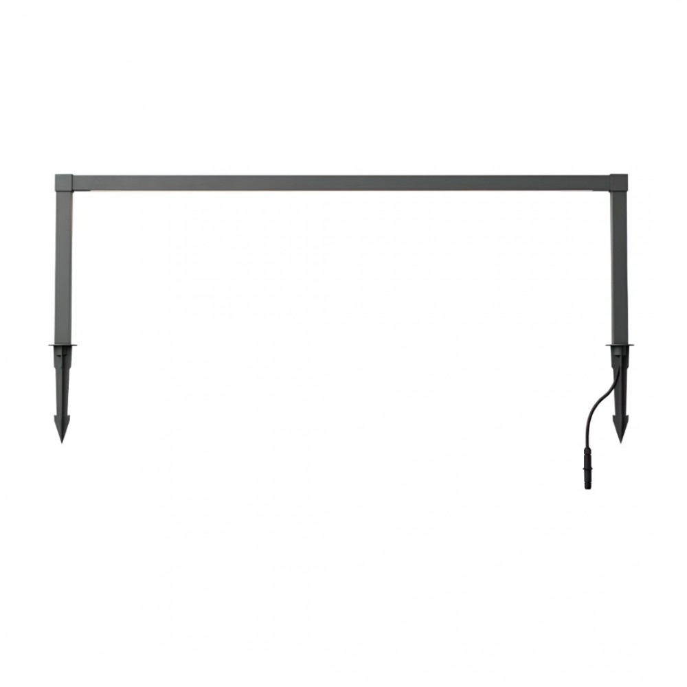 Spike lamp Redo Barrier, metal, dark grey, LED, 15W, 625 lumens, warm white 3000K, H.30 cm, IP65