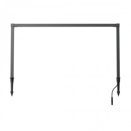 Spike lamp Redo Barrier, metal, dark grey, LED, 15W, 625 lumens, warm white 3000K, H.50 cm, IP65