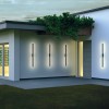 Wall lamp Redo Reflexa, metal, sand black, LED, 24W, 1643 lumens, warm white 3000K, H.144 cm, IP54