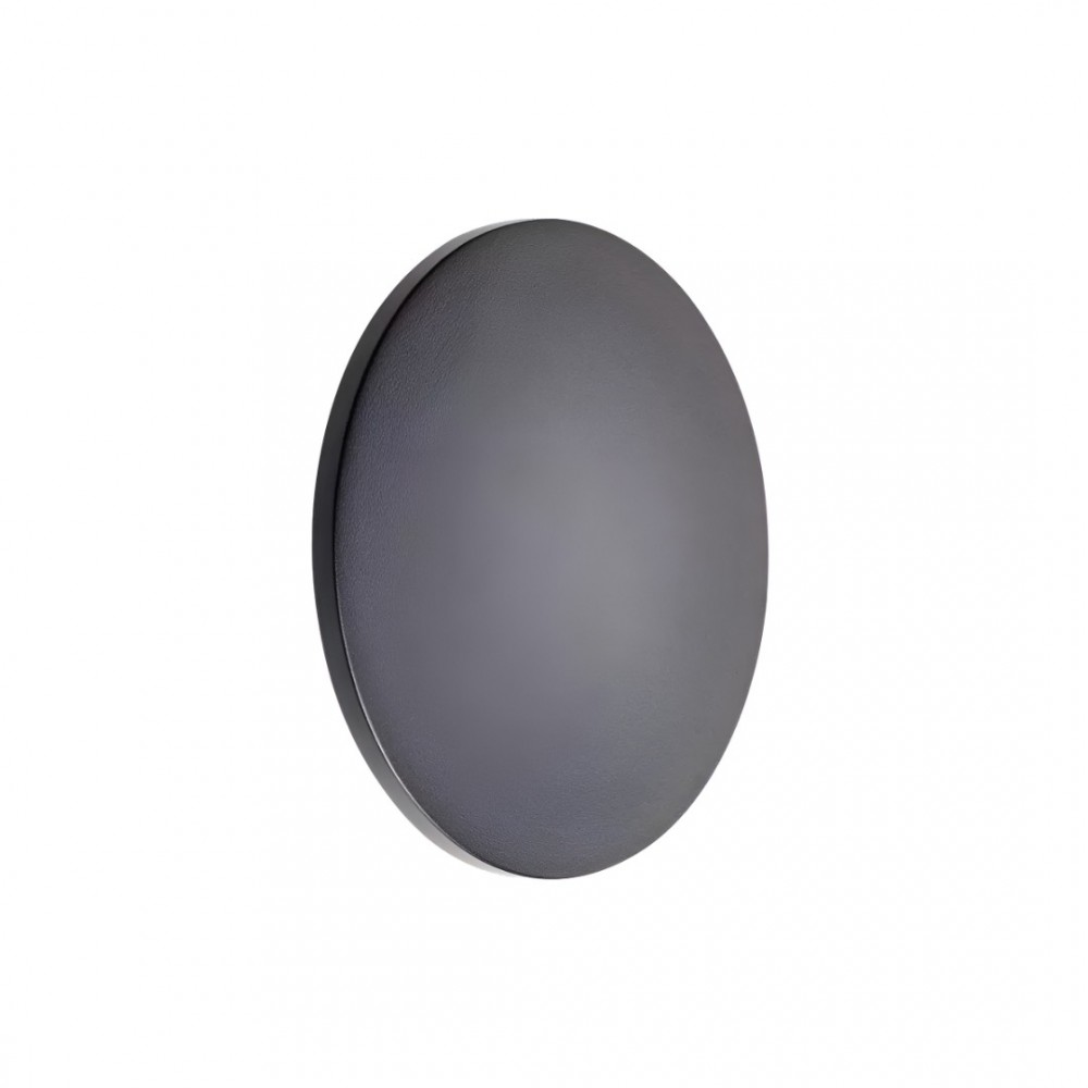 Wall lamp Redo Tanit, metal, dark grey, LED, 12W, 763 lumens, warm white 3000K, D.18 cm, IP54