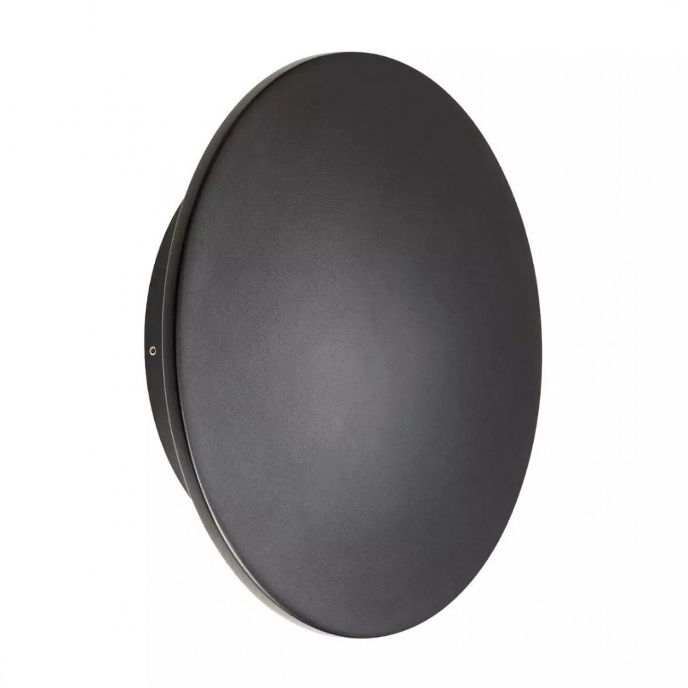 Wall lamp Redo Tanit, metal, dark grey, LED, 24W, 1532 lumens, warm white 3000K, D.30 cm, IP54